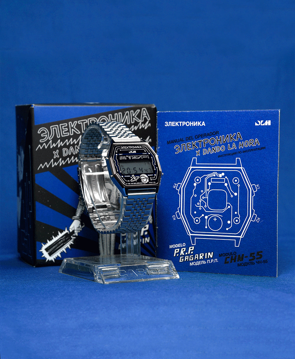 Reloj Elektronika x Dando la Hora P.R.P. 03 Gagarin Módulo "ЧН-55"