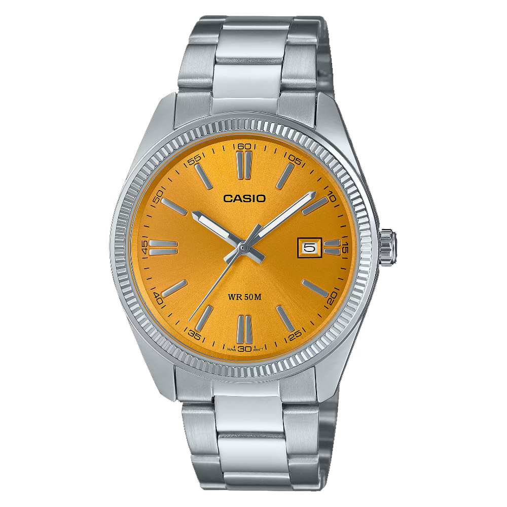 Reloj Casio Análogo MTP-1302PD-9A Amarillo 38,5mm