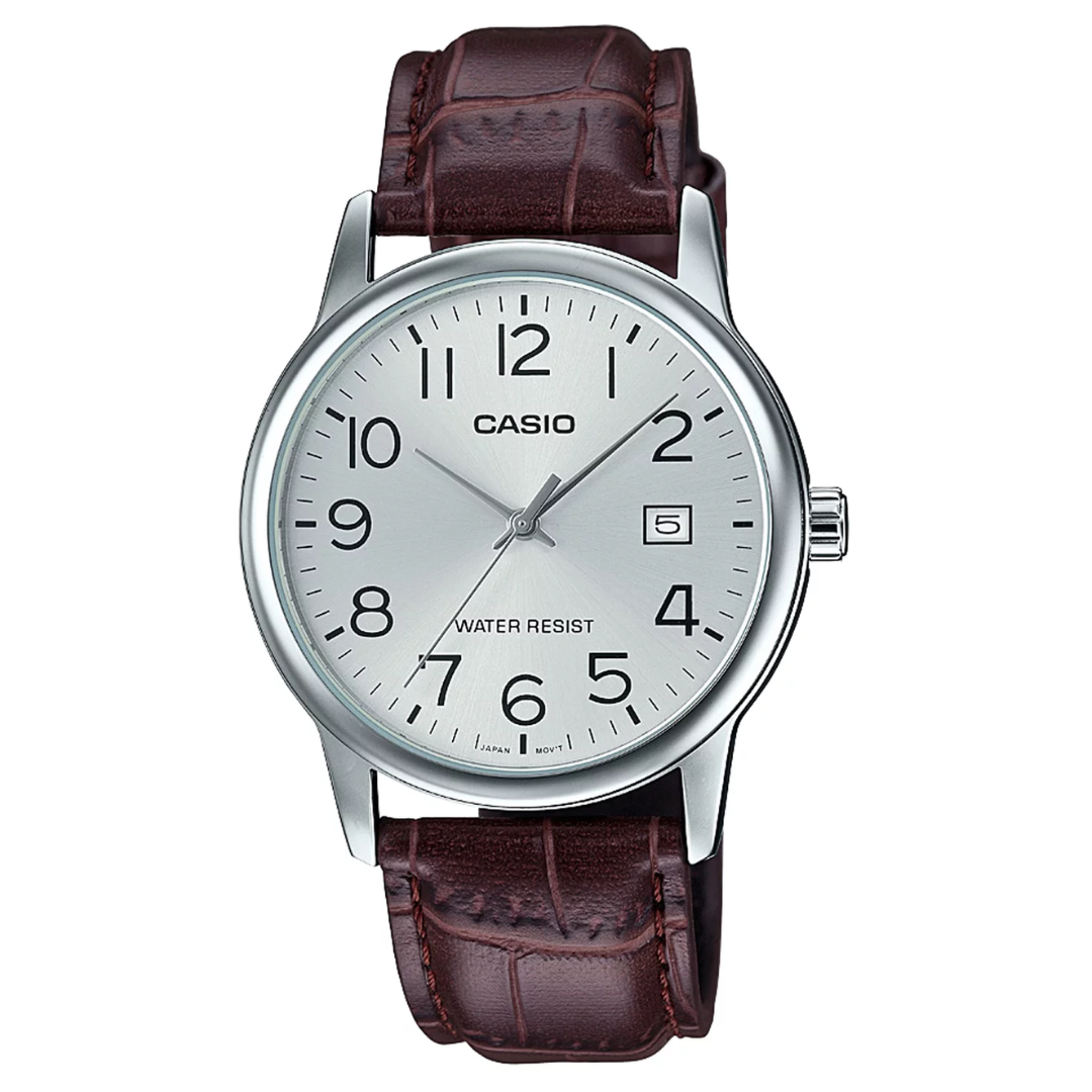 Reloj Casio Análogo MTP-V002L-7B2 Correa de Cuero