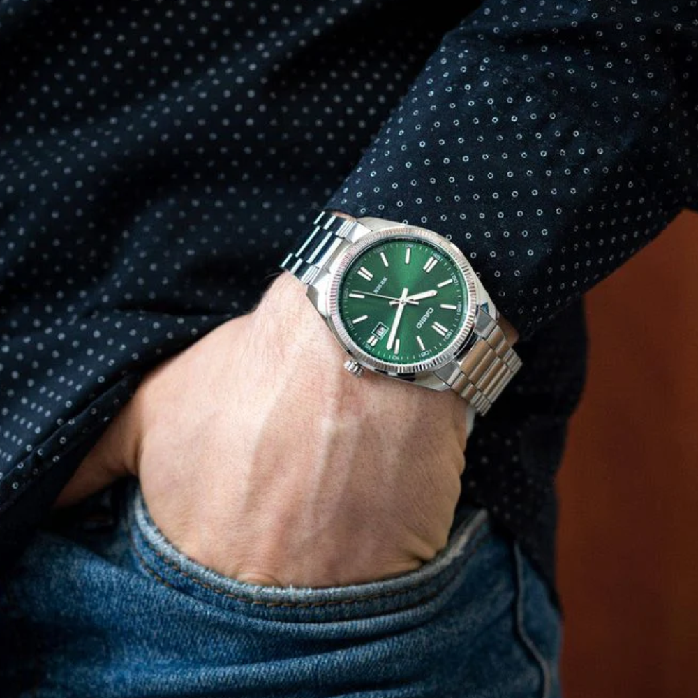 Reloj Casio Análogo MTP-1302PD-3AV Verde 38,5mm