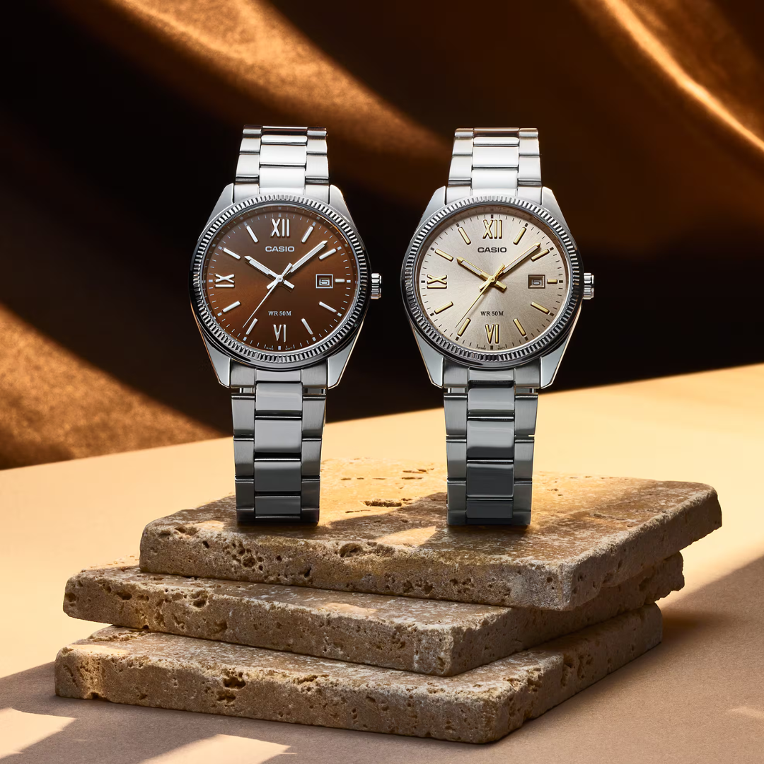 Reloj Casio Análogo MTP-1302DD-5AV Café 38,5mm