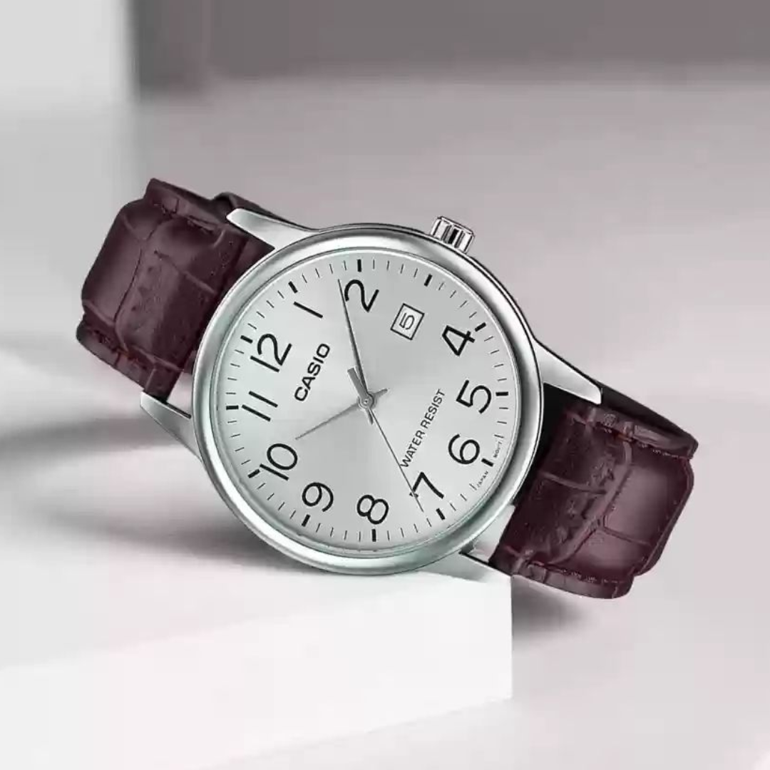 Reloj Casio Análogo MTP-V002L-7B2 Correa de Cuero