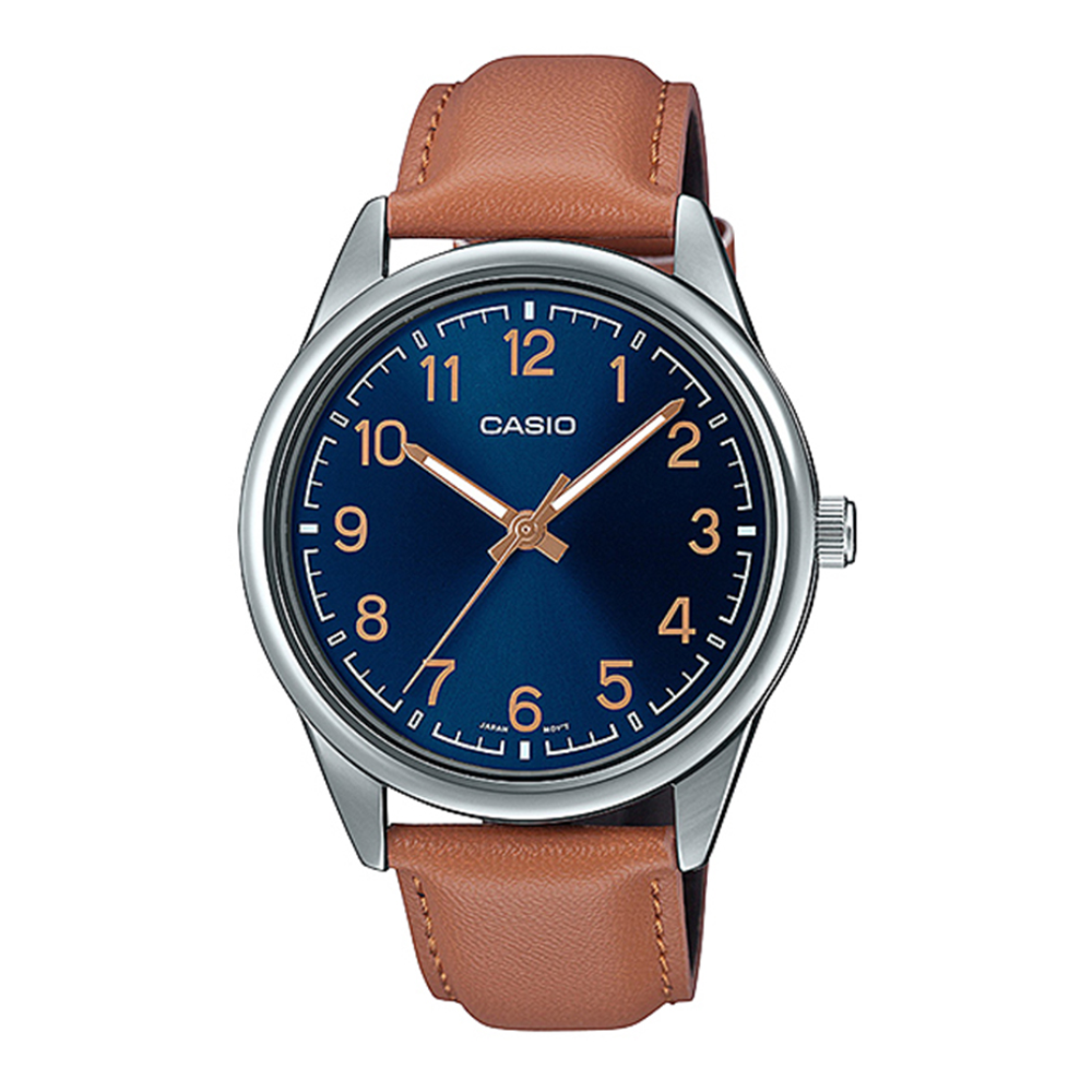 Reloj Casio Análogo MTP-V005L-2B4UDF Correa de Cuero