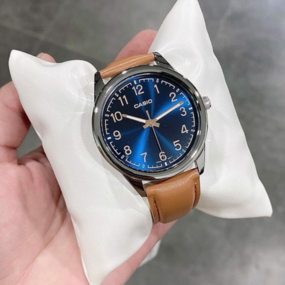 Reloj Casio Análogo MTP-V005L-2B4UDF Correa de Cuero