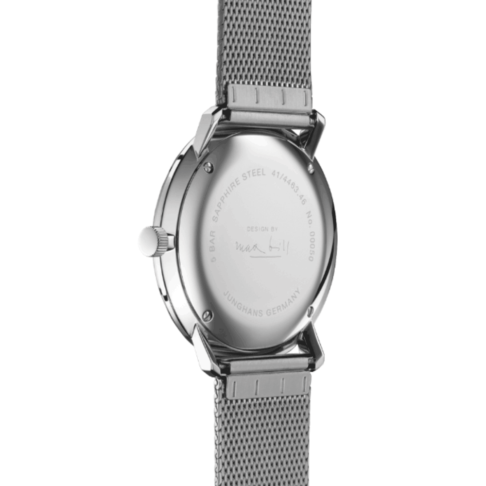 Reloj Junghans Max Bill Quartz 41/4463.46 38mm Quartz Plateado