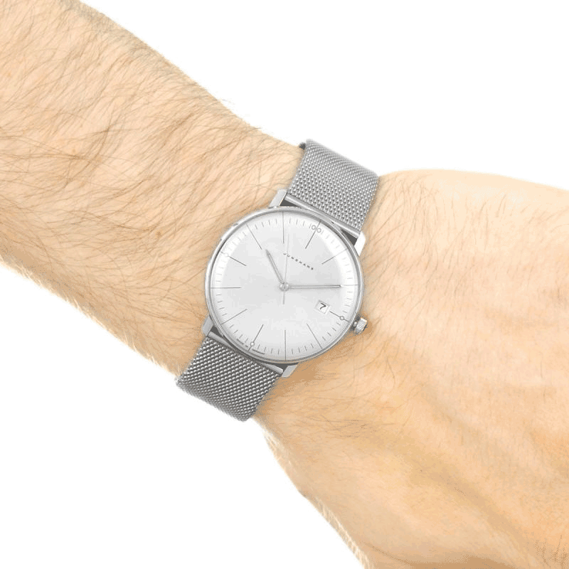 Reloj Junghans Max Bill Quartz 41/4463.46 38mm Quartz Plateado