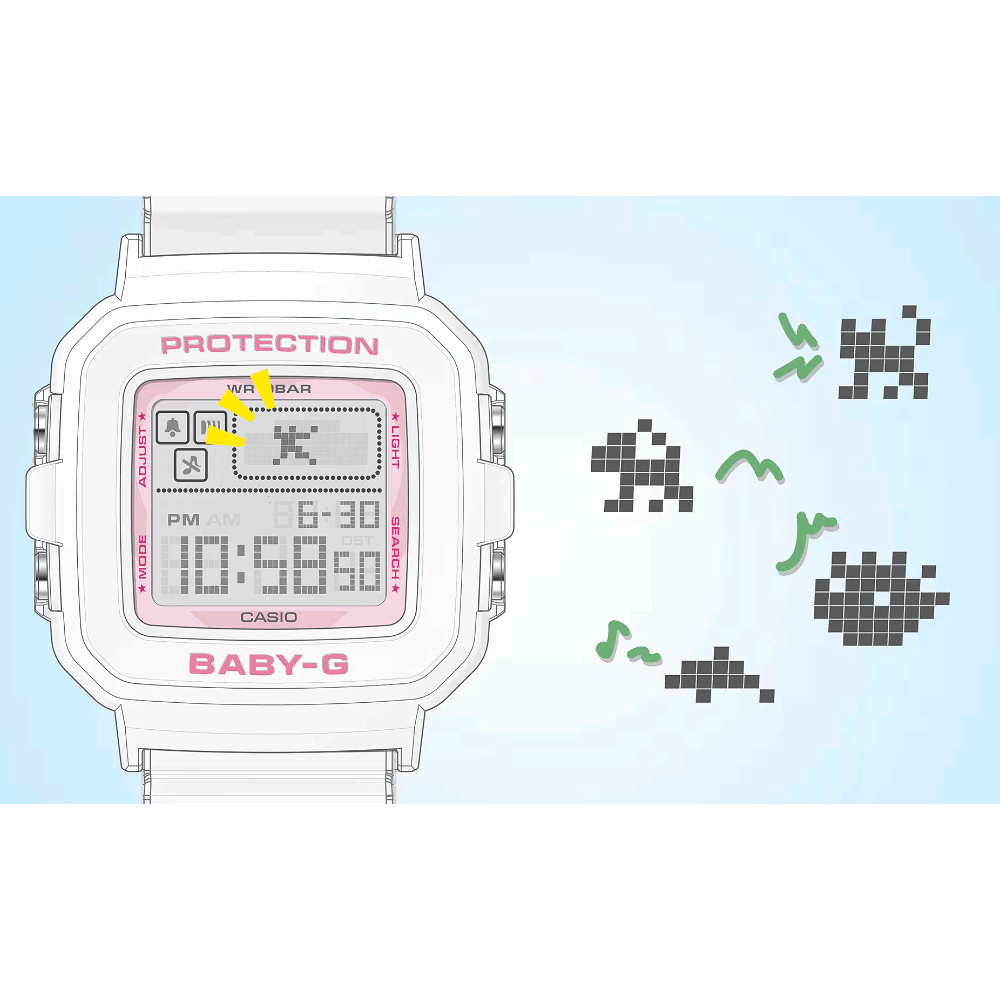 Reloj Casio Baby-G + Plus BGD-10KPP-7JR 10BAR Las Chicas Superpoderosas JDM