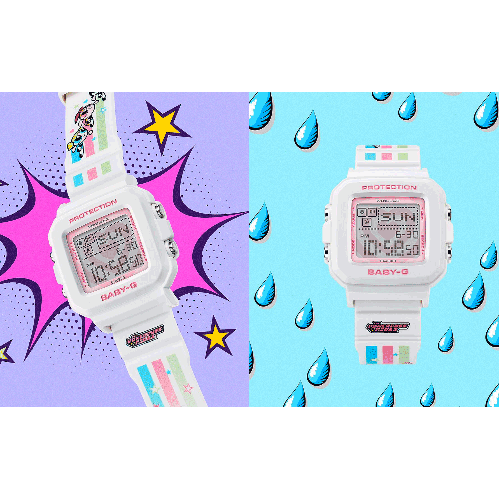 Reloj Casio Baby-G + Plus BGD-10KPP-7JR 10BAR Las Chicas Superpoderosas JDM