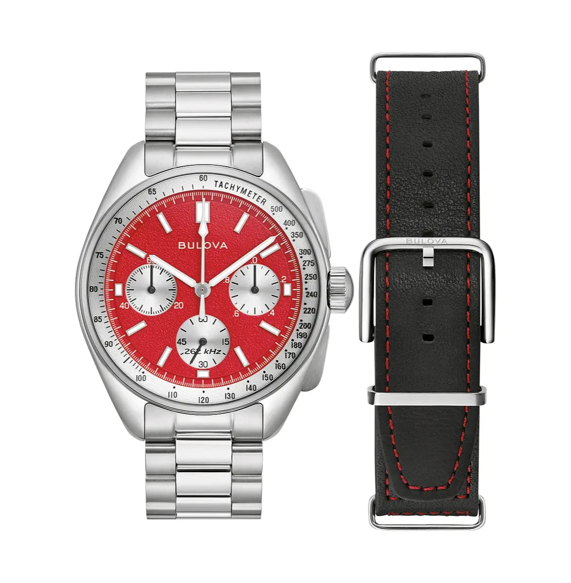 Reloj Bulova Lunar Pilot 96K115 Archive Series Chronograph Rojo 43,5 mm