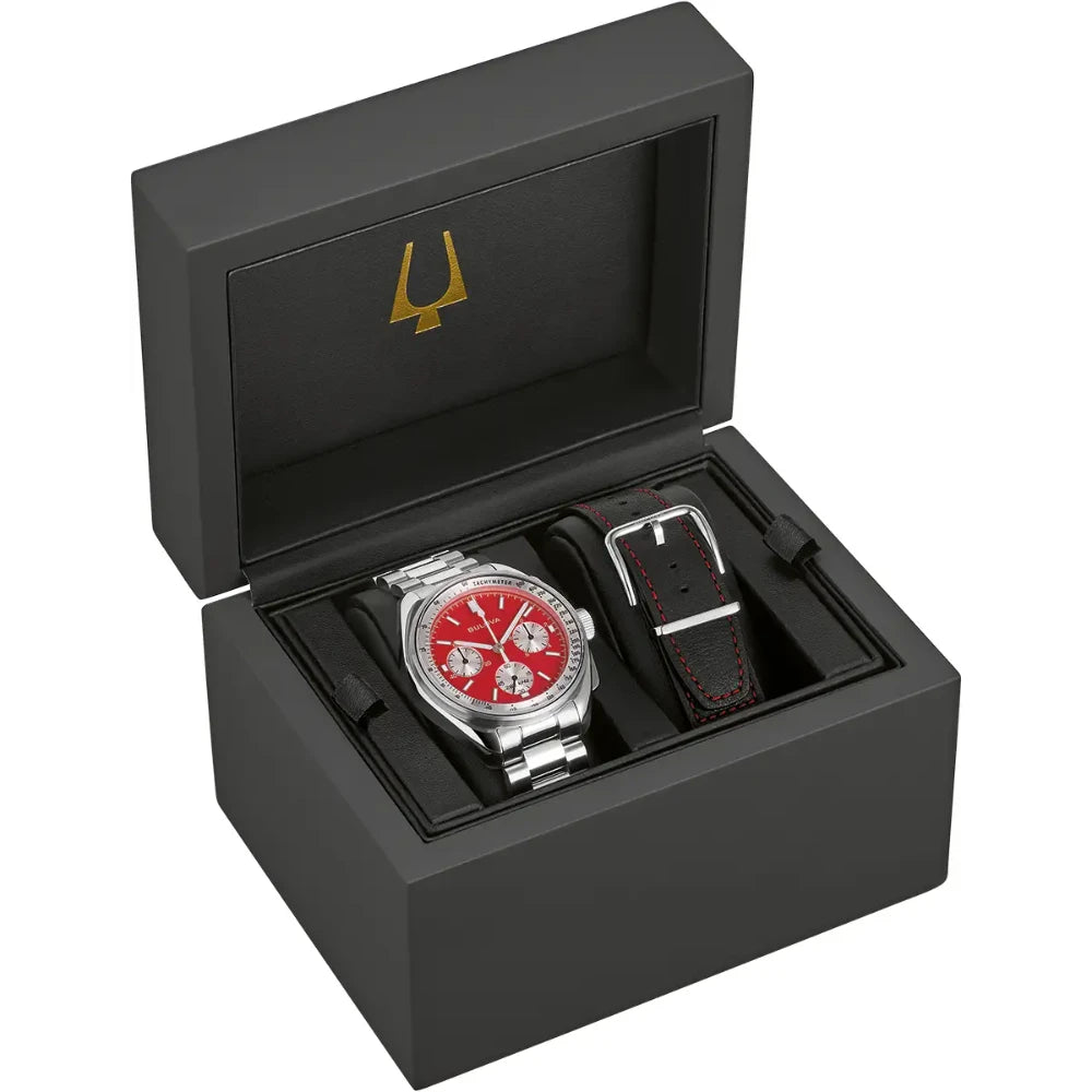Reloj Bulova Lunar Pilot 96K115 Archive Series Chronograph Rojo 43,5 mm