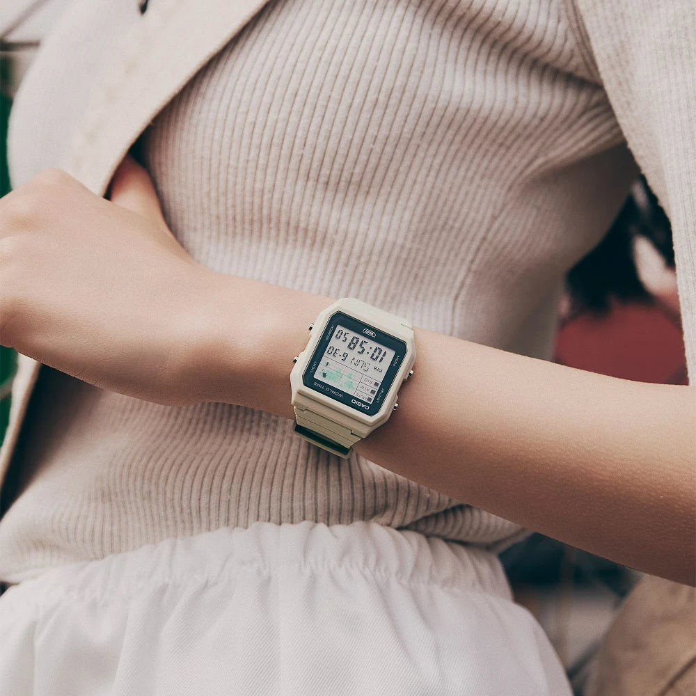 Reloj Casio Vintage LF-30W-8A World Time Blanco