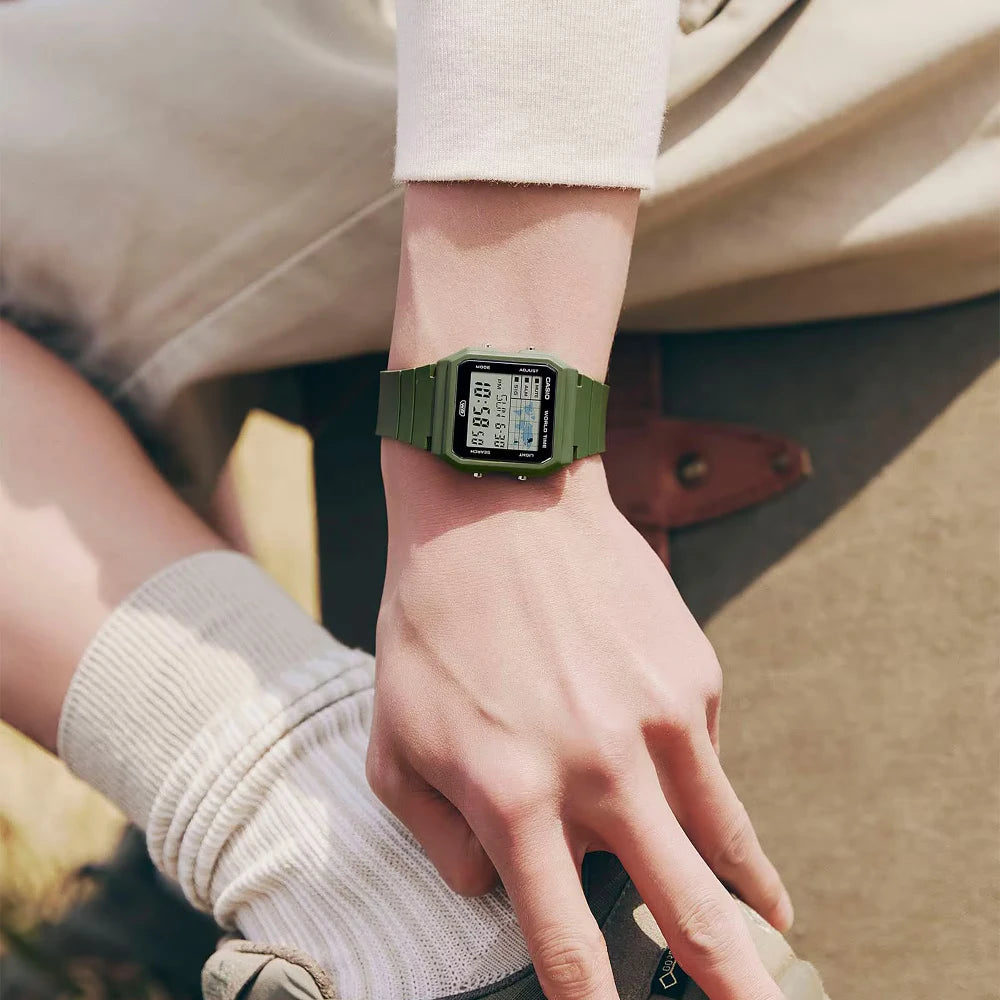 Reloj Casio Vintage LF-30W-3A World Time Verde