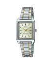 Reloj Casio Tank Análogo LTP-V007SG-9E Acero Dial Champaña