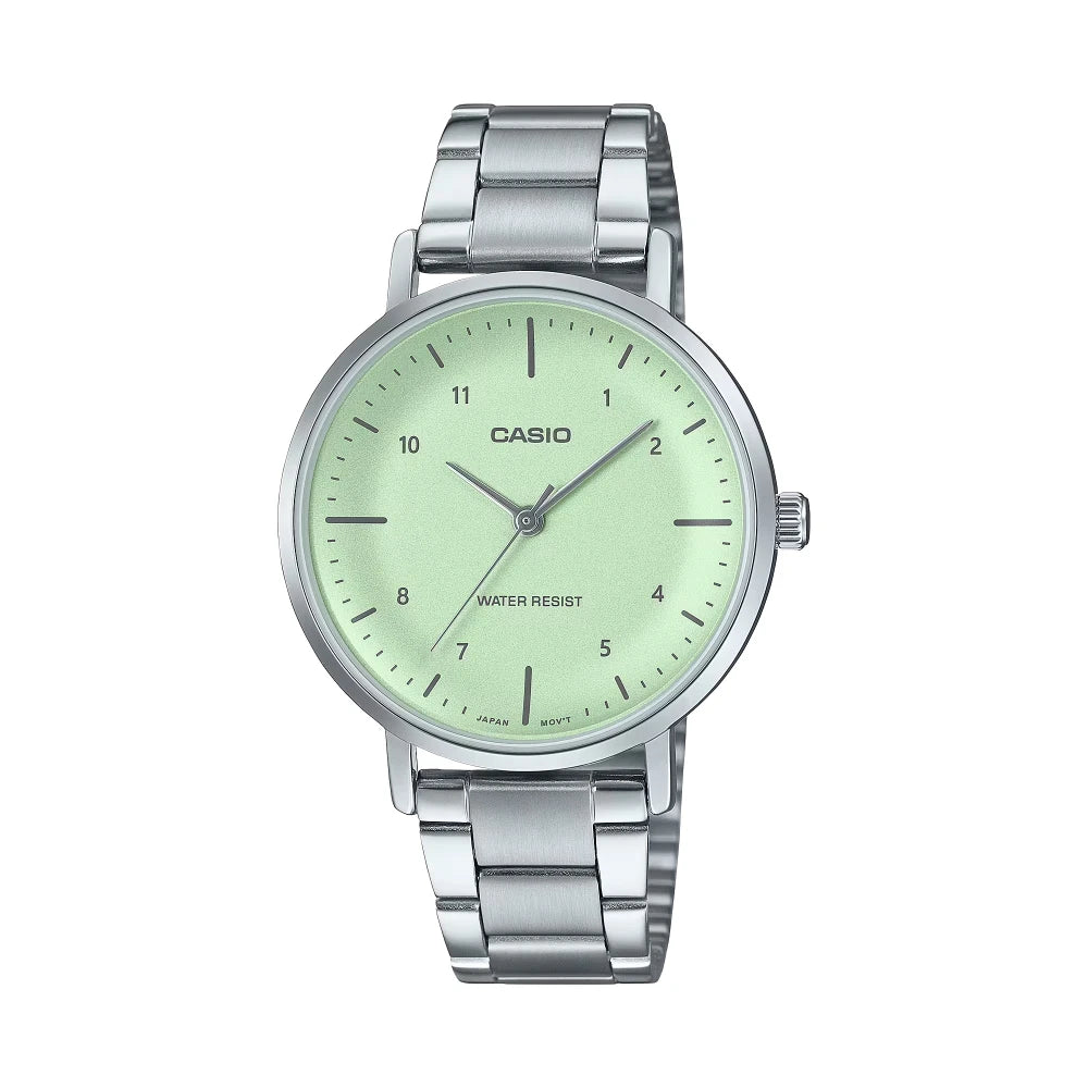 Reloj Casio Análogo LTP-VT03D-3B Cóncavo Verde
