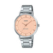 Reloj Casio Análogo LTP-VT04D-4A Doble Dial Rosado 34mm