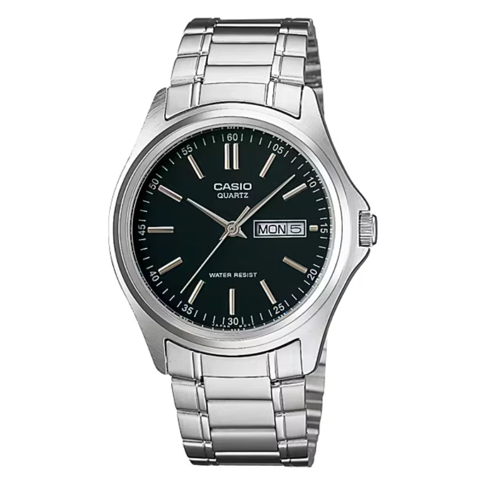 Reloj Casio Análogo MTP-1239D-1A Day Date Negro
