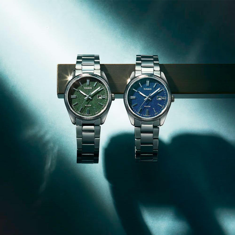 Reloj Casio Análogo MTP-1302DA-2A1V Azul 38,5mm