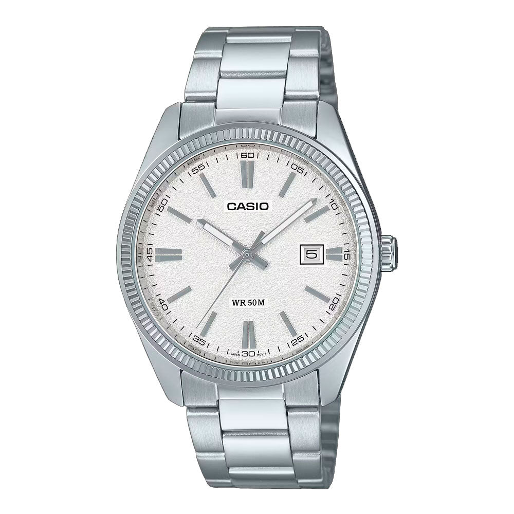 Reloj Casio Análogo MTP-1302DA-7A Blanco 38,5mm