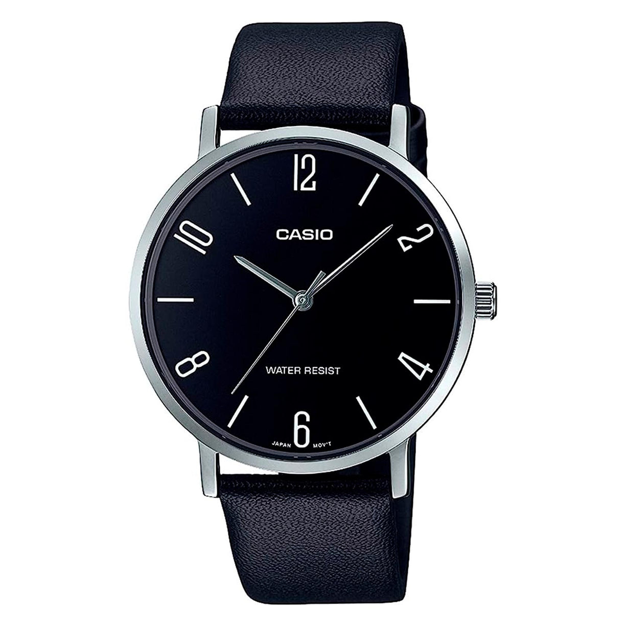 Reloj Casio Análogo MTP-VT01L-1B2UDF Negro Correa de Cuero - Dando la Hora