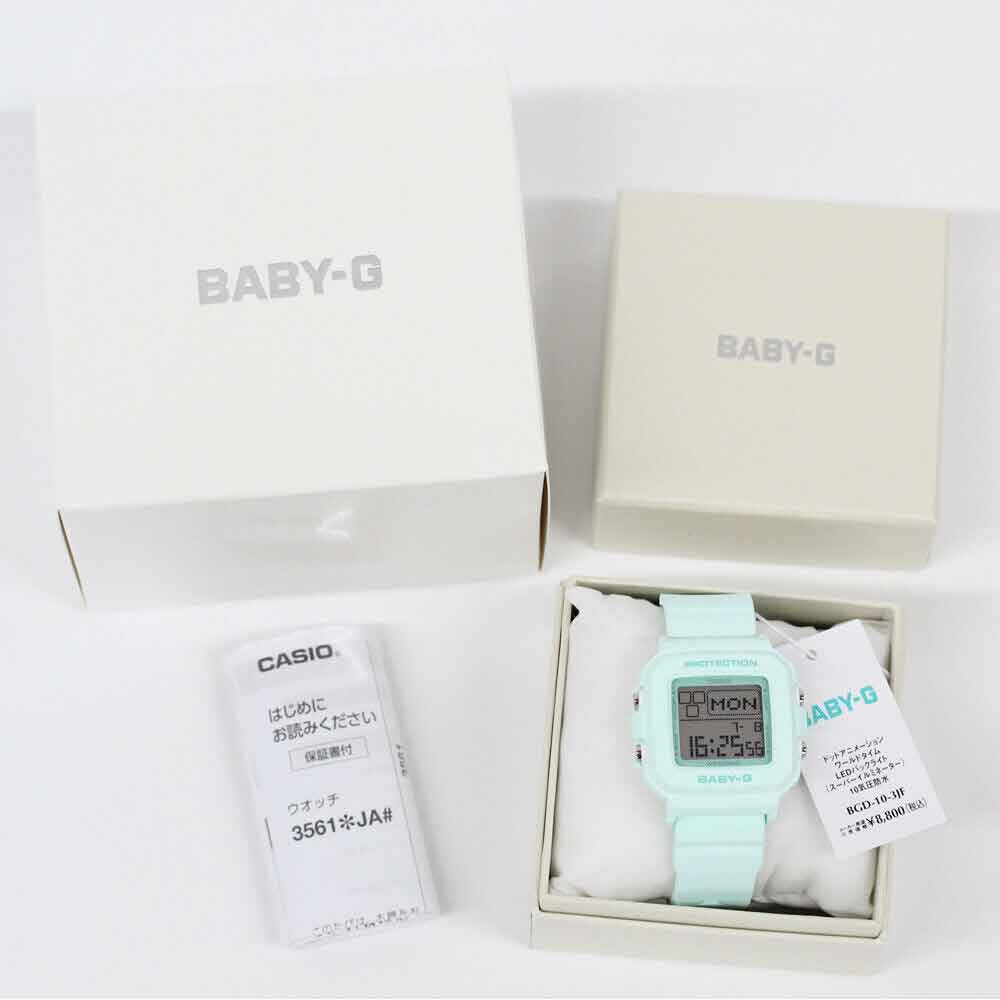 Reloj Casio Baby-G BGD-10-3JF 10BAR Verde JDM