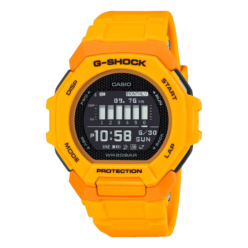 Reloj Casio G-Shock G-SQUAD GBD-300-9JF Bluetooth Amarillo JDM