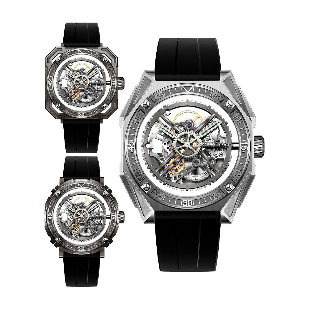 Reloj Ciga Design M Series Magician Automático Acero 3 en 1