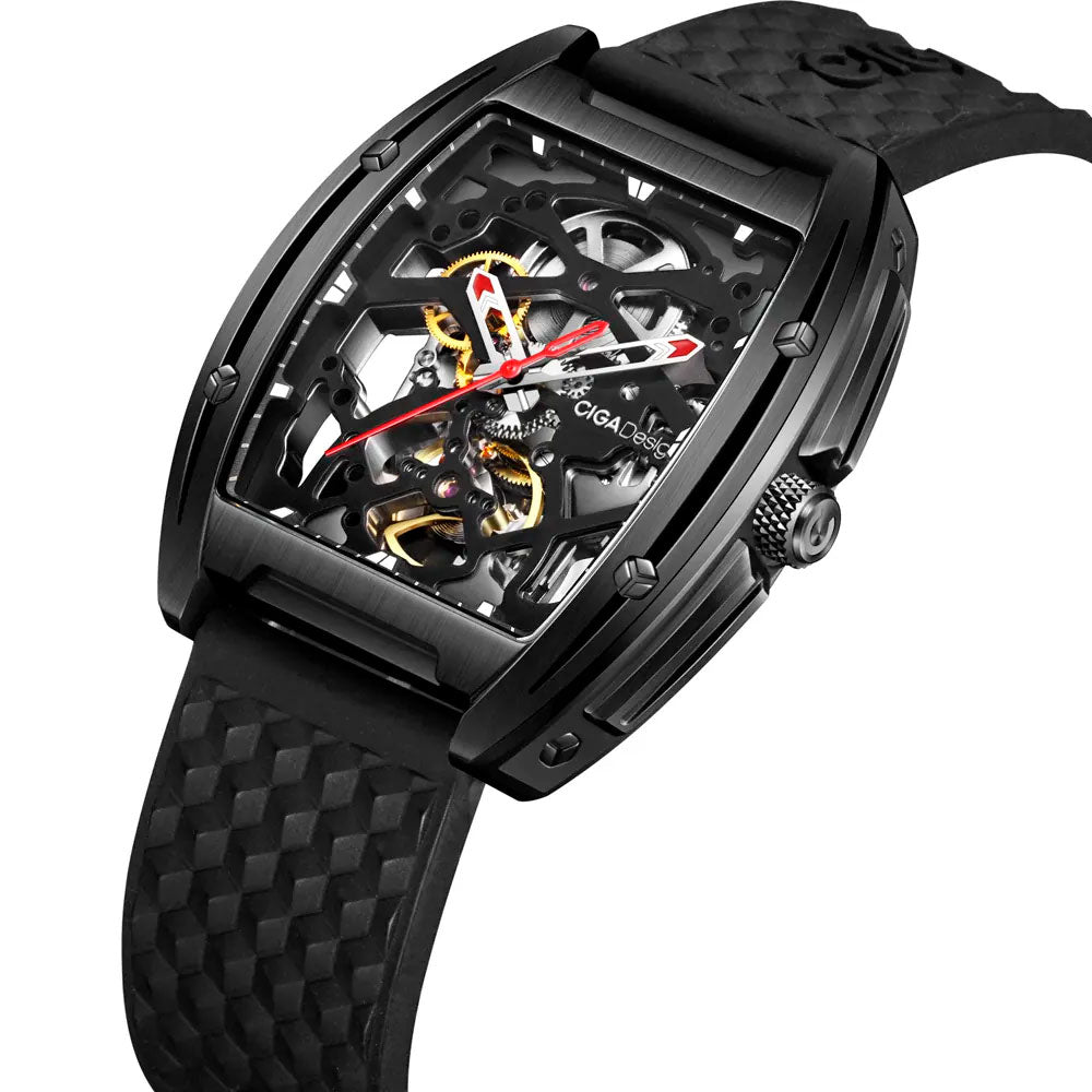 Reloj Ciga Design Z Series Edge Automático Acero 40.8mm Negro Full