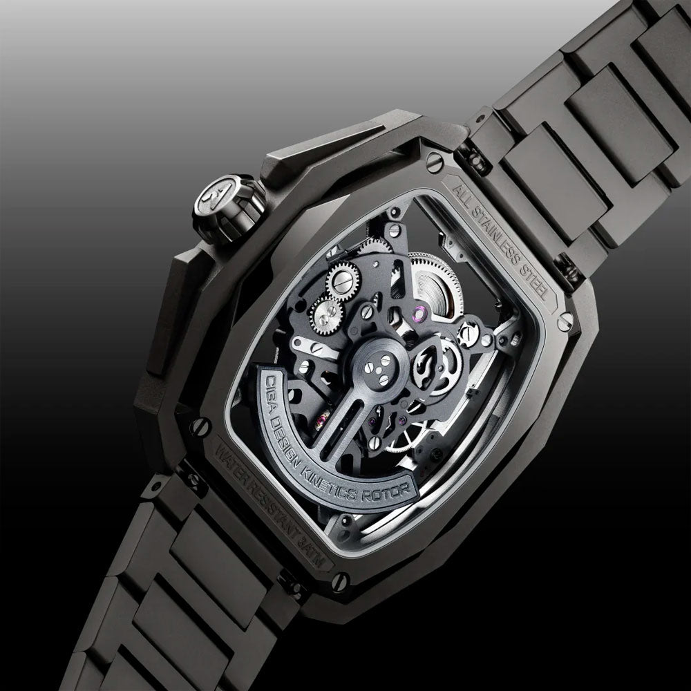 Reloj Ciga Design Z Series Hunter Automático Acero 43mm Gris