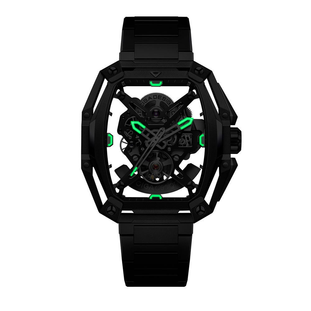 Reloj Ciga Design Z Series Hunter Automático Acero 43mm Negro