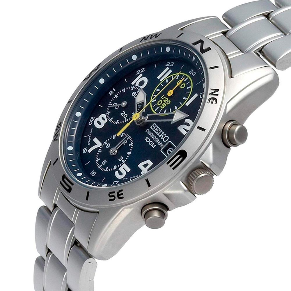 Reloj Seiko Chronograph SND379P1 Quartz Acero JDM 39 mm - Dando la Hora