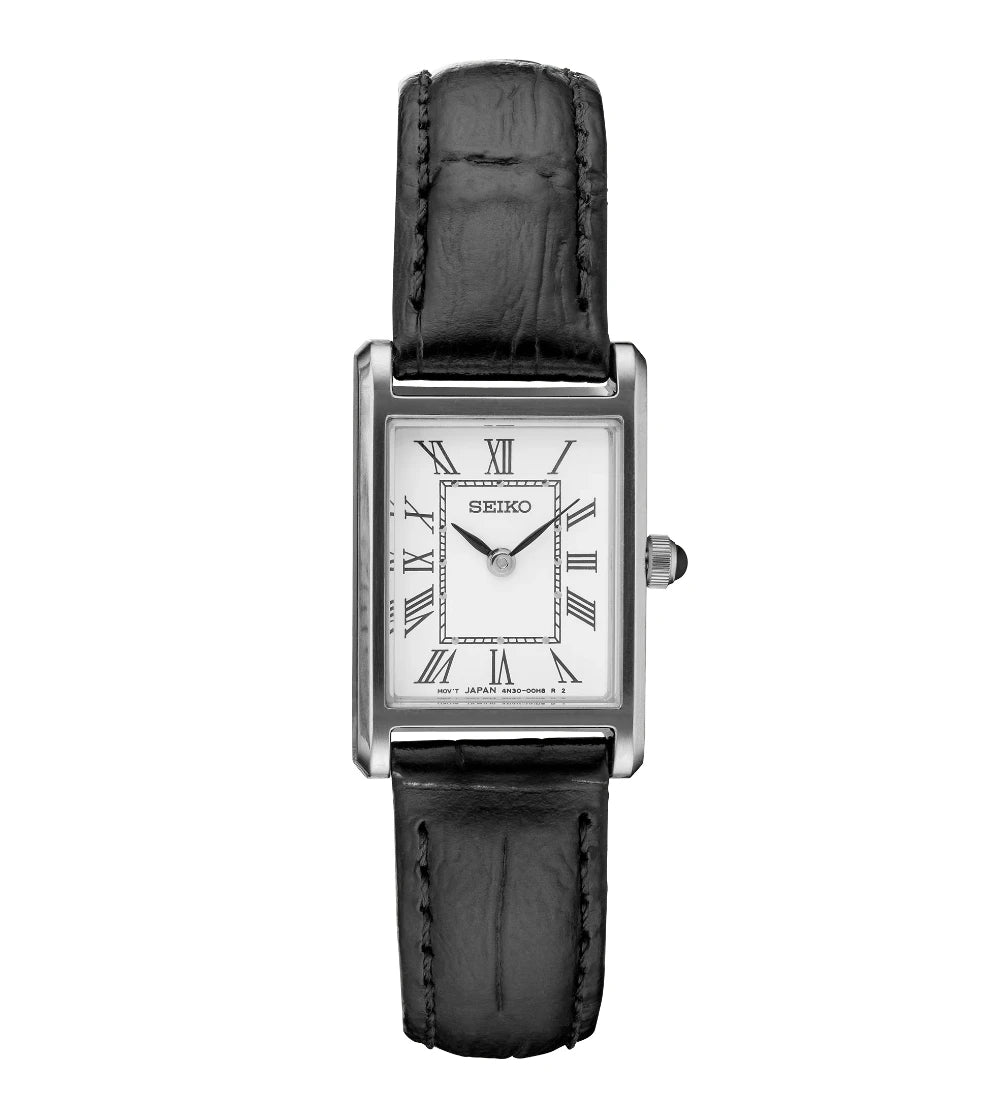 美品 SEIKO セイコー SWR053 スクエア タンク ローマン Reloj Seiko Tank Essentials SWR053 Blanco Mini – Dando La Hora