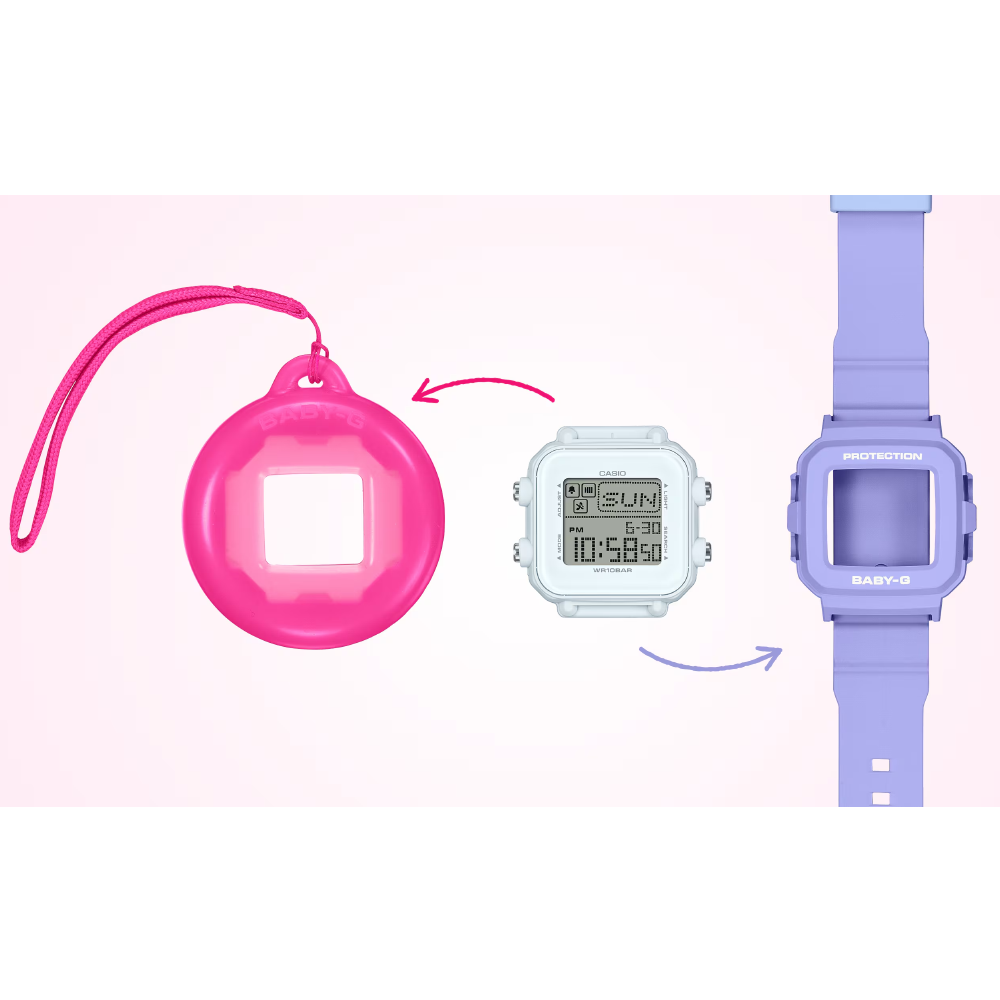 Reloj Casio Baby-G + Plus BGD-10K-6JR 10BAR con Llavero JDM