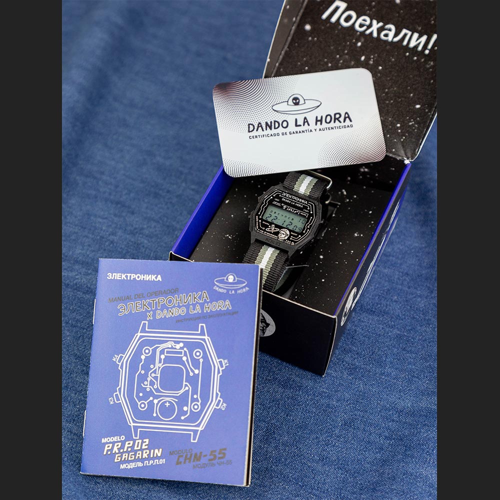 Reloj Elektronika x Dando la Hora P.R.P. 02 Gagarin Módulo "ЧН-55"