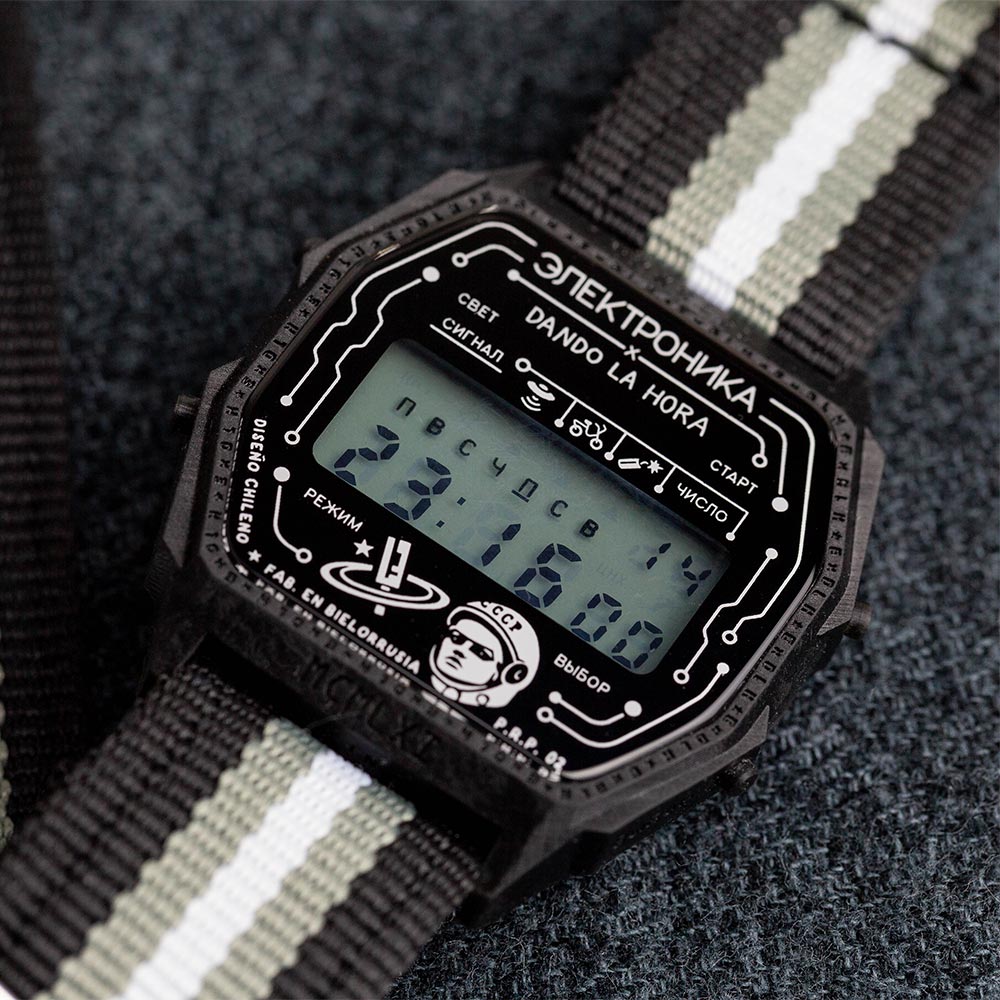 Reloj Elektronika x Dando la Hora P.R.P. 02 Gagarin Módulo "ЧН-55"