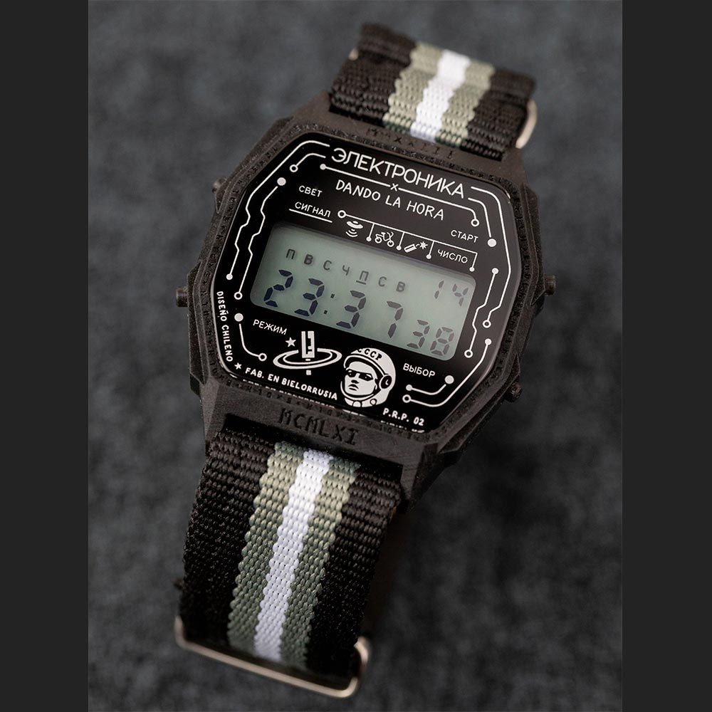 Reloj Elektronika x Dando la Hora P.R.P. 02 Gagarin Módulo "ЧН-55"