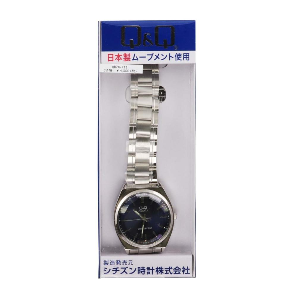 Reloj Q&Q JDM QB78-212 Cristal Mineral Biselado 36mm