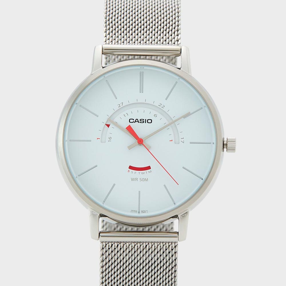 Reloj Casio Análogo MTP-B105M-7AVDF Plateado Milanese - Dando la Hora