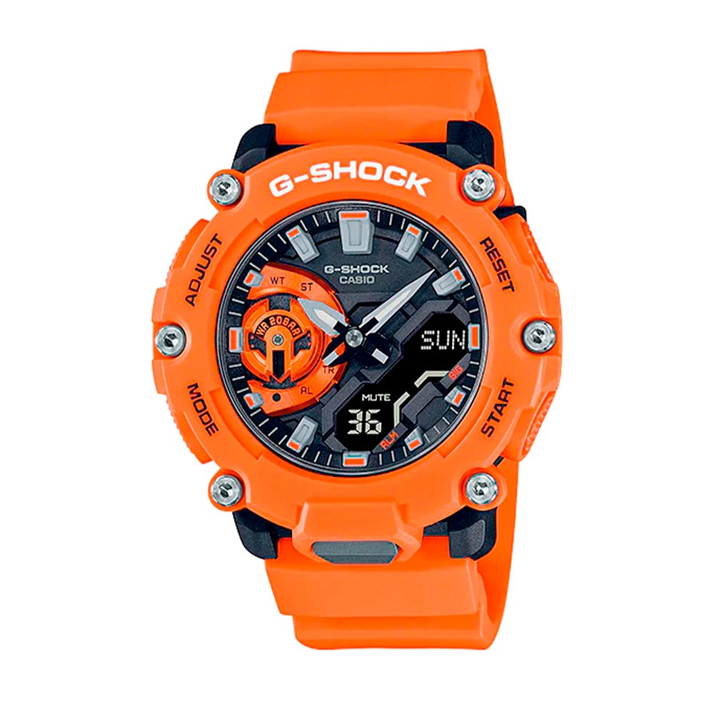 Reloj Casio G-Shock Análogo GA-2200M-4ADR Carbon Core- Dando la