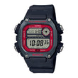 Reloj Casio Vintage DW-291H-1BVDF World Time Pantalla Roja