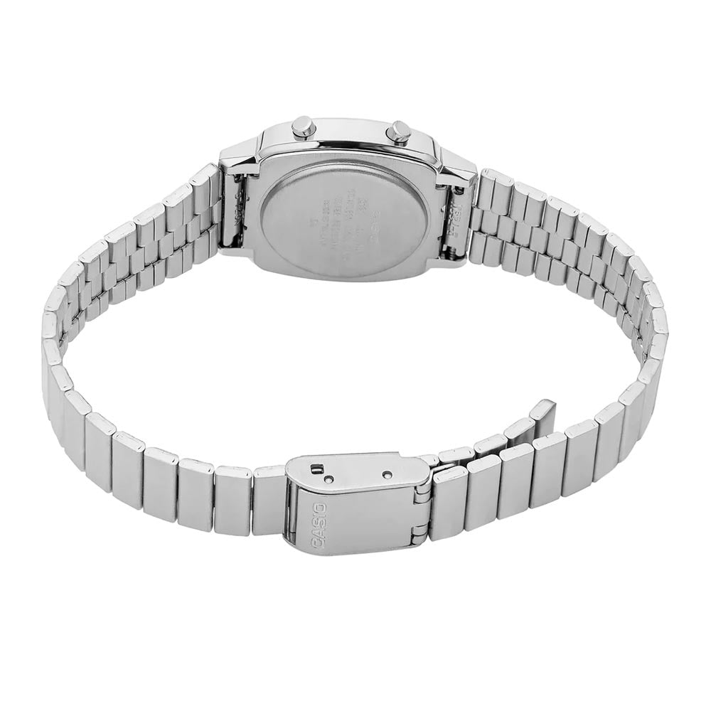Reloj Casio Vintage LA670WA-1DF Plateado - Dando la Hora