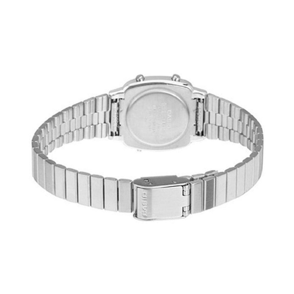 Reloj Casio Vintage LA670WA-4DF Plateado Granate