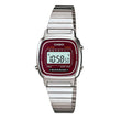 Reloj Casio Vintage LA670WA-4DF Plateado Granate