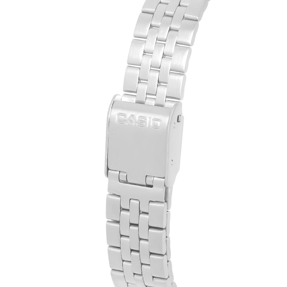 Reloj Casio Vintage LA680WA-2CDF Plateado Flores
