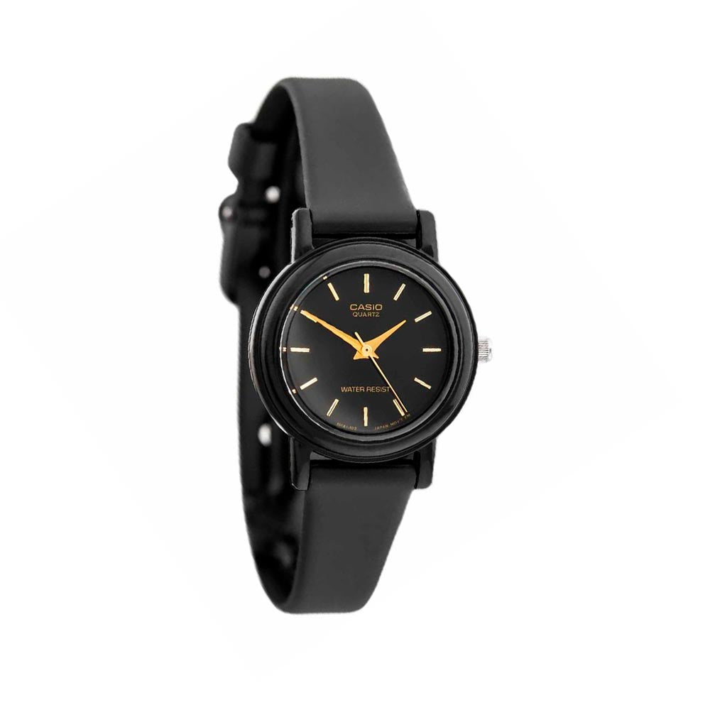 Reloj Casio Vintage LQ-139EMV-1ALDF Negro y Dorado Dando la Hora