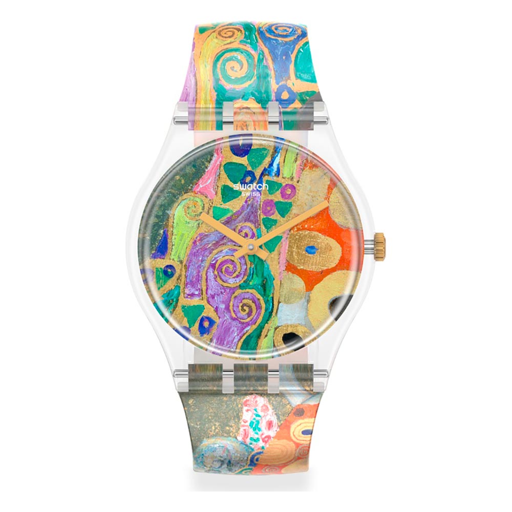 Reloj Swatch MOMA GZ349 HOPE, II BY GUSTAV KLIMT 34mm Dando la