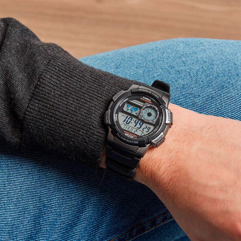 Reloj World Time Casio Vintage AE-1000W-1AVDF - Dando la Hora