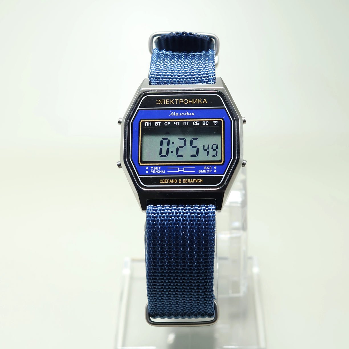 Reloj Elektronika 77A /0200504 Acero correa Nato Made in Belarus