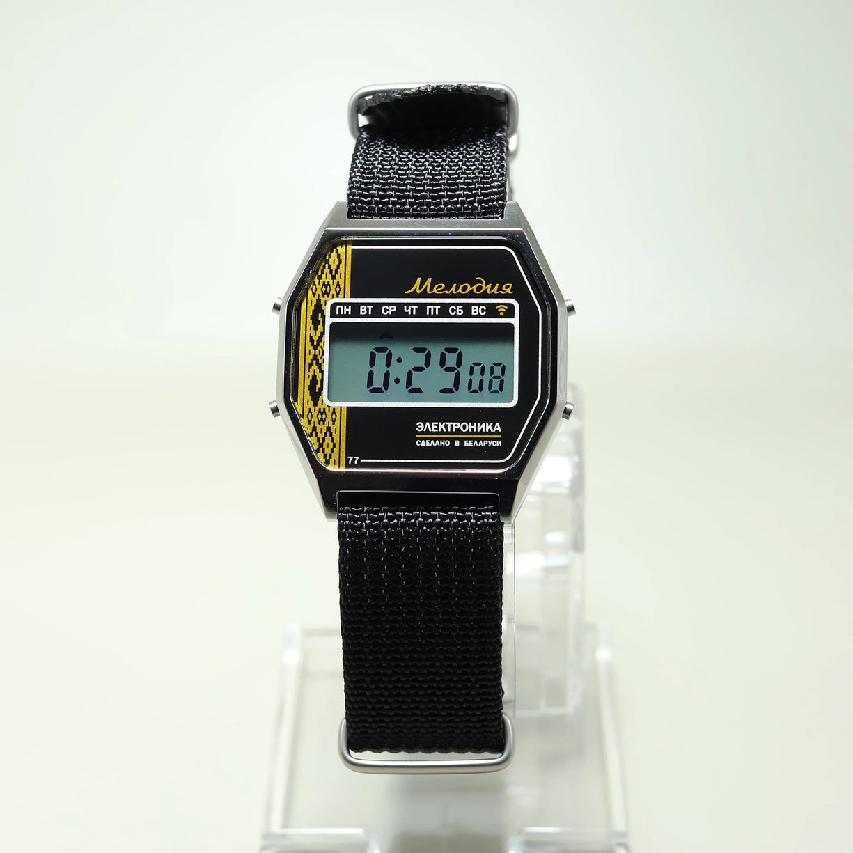 Reloj Elektronika 77A/0200700 Acero correa Nato Made in Belarus