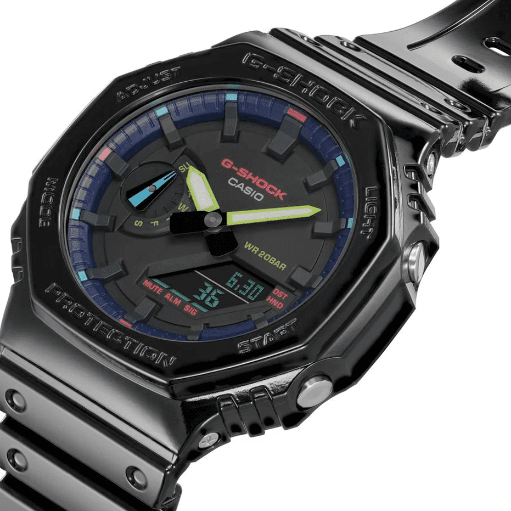 Reloj Casio G-Shock "Casioak" GA-2100RGB-1AJF Carbon Core Mercado Japonés JDM