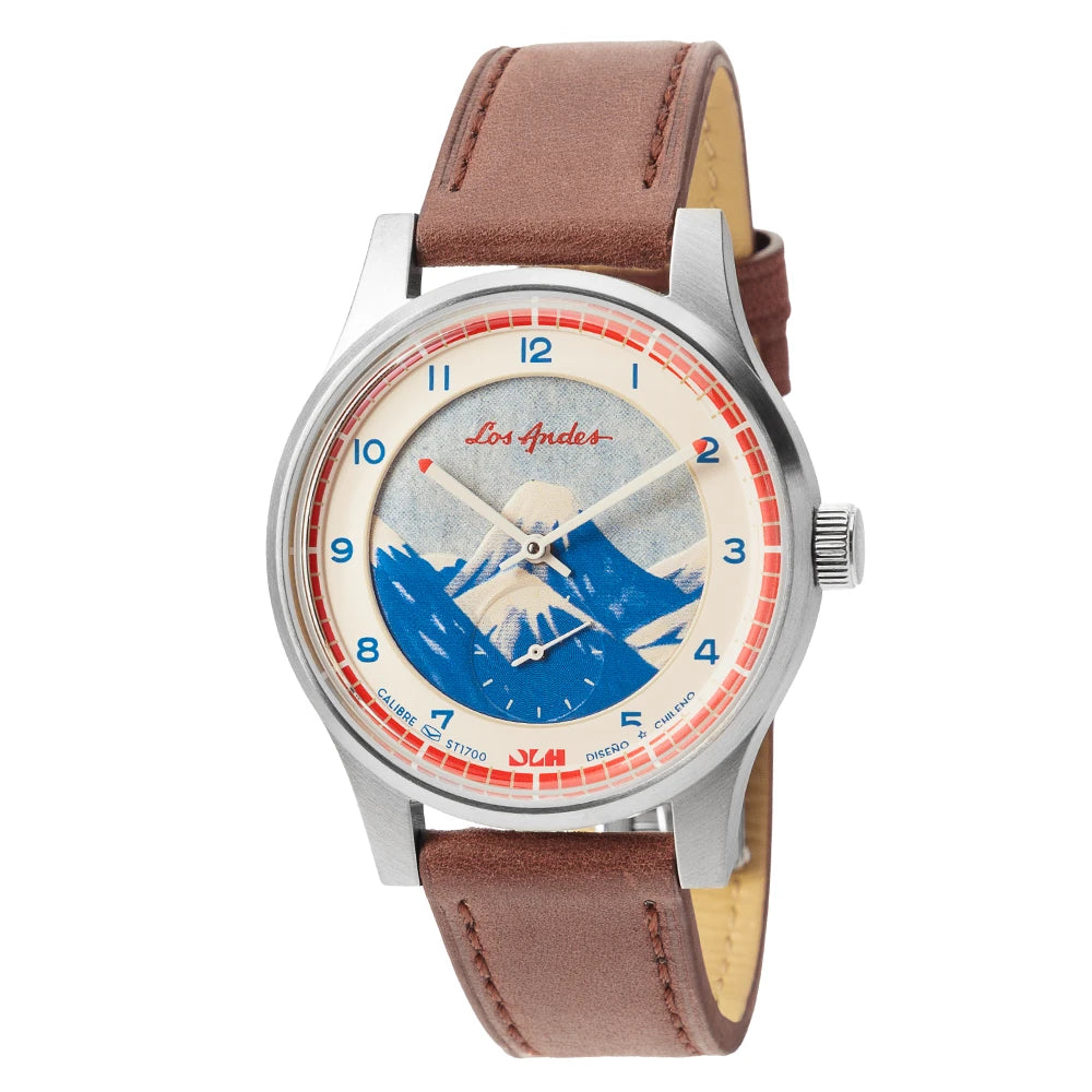 Reloj Dando la Hora x Fósforos Los Andes mov. Sea-Gull 38mm